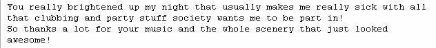 Comments on music