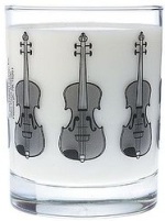 Music gift ideas: Clear Glass Tumbler: viola or violin?