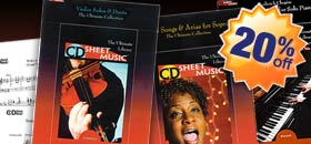 Orchestral parts CD sheet music sale
