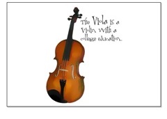 "Viola is a violin with a college education"