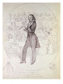 Buy Nicol� Paganini's portrait - Famous violin player