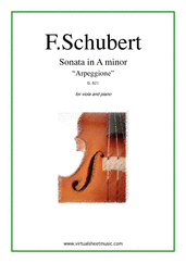 Buy Franz Schubert's Arpeggione Sonata downloadable sheet music, various editions