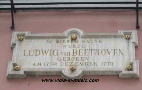 Beethoven's birthplace in Bonn