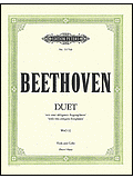 Beethoven Eyeglasses duo sheet music