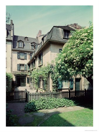 Back of Beethoven's house in Bonn, where he was born and where his viola is kept