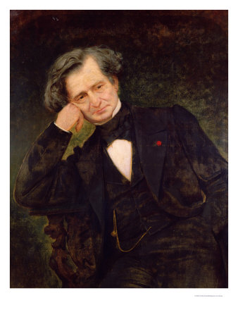 Hector Berlioz, portrait by Achille Peretti. Read about Berlioz and the viola