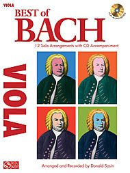 Best of Bach sheet music arrangements for viola with CD