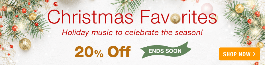 Christmas favorites printed sheet music 20% off ends soon