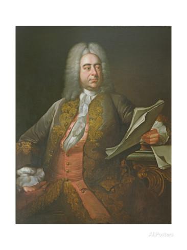 Portrait of Georg Friederich Handel, famous 