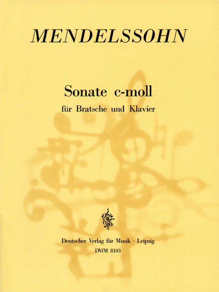 Buy Mendelssohn Viola Sonata printed sheet music, various editions