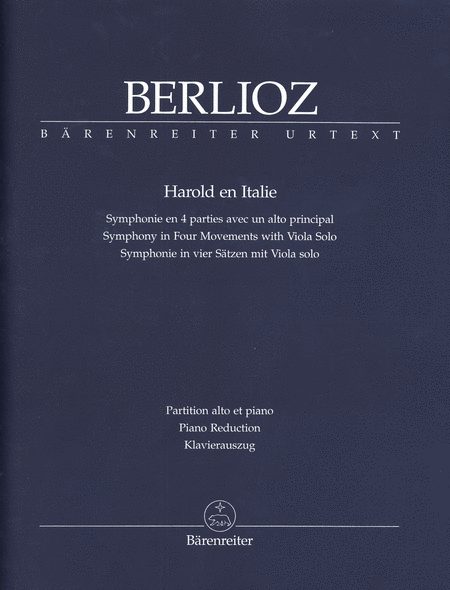 Buy Harold in Italy, Symphony with solo viola by Hector Berlioz. Sheet music, score and parts