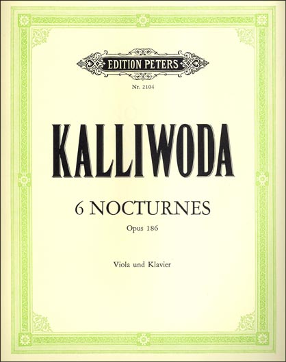 Jan Kalliwoda: sheet music for Nocturnes for viola and piano and other viola music